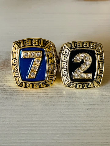 NEW YORK Yankees Greats Jeter Mantle Hall Of Fame Ring Set, ๐บ๐ธ SHIP Cover