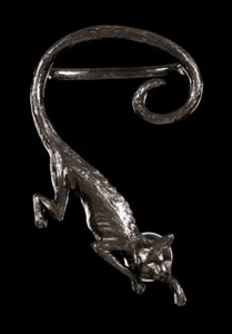 Alchemy Gothic Ohrschmuck - Cat Sith - Fantasy Ohrstecker Katze Accessoire - Bild 1 von 2