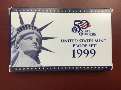 1999 Mint Proof Set with box Cover