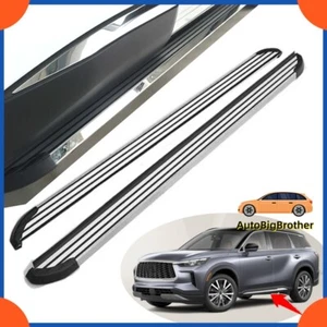 Fits Infiniti QX60 2022 2023 Running Boards Side Steps Nerf Bar Protector Pedal - Picture 1 of 6