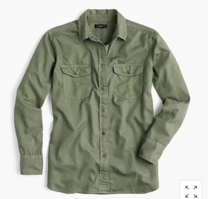 J.Crew Boyfriend Utility Shirt ~ Size: Large - Picture 1 of 2
