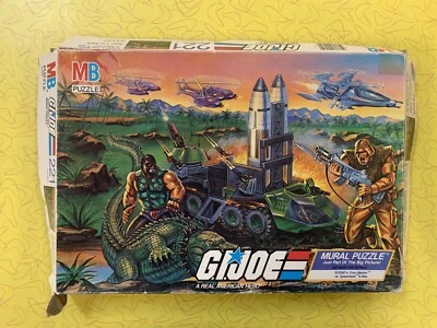 G.I. Joe Винтажная Головоломка Croc Master vs Spearhead 1988 Неполная - Изображение 1 из 3