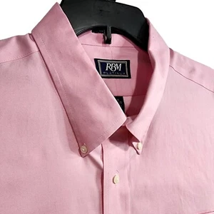 Camisa de vestir informal de algodón con botones de algodón RBM talla 34/35 - Imagen 1 de 8
