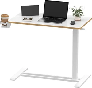 SANODESK Medical Adjustable Overbed Bedside Table with Hidden Casters, Pneumatic - Picture 1 of 1