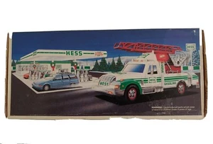 1994 HESS RESCUE TRUCK WITH EMERGENCY SIREN, HORN, HEADLIGHTS, ETC. No Batteries - Picture 1 of 9