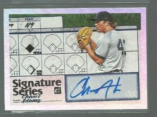 2019 Donruss Signature Series #26 Chance Adams (ref 65754) - Image 1 of 1