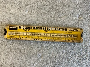 Vintage Midland Machine Corp.  Geschwindigkeitsrechner Rechenschieber Revolver Drehmaschinen 1941 - Bild 1 von 5