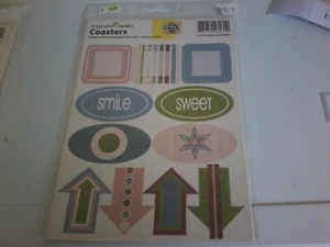 COASTERS IMAGINATION PROJECT  FOR SCRAPBOOKING NEW COASTERS 21X15 CM (B) - Picture 1 of 1