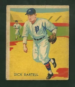 1934-36 Diamond Stars R237 #15 Richard Dick Bartell New York Giants Baseball - Picture 1 of 2