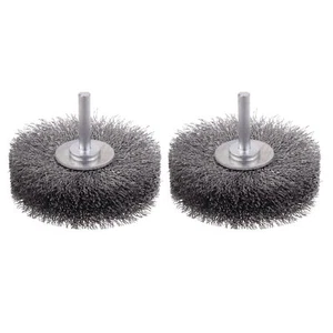 2 Pack 3 Inch Wire Wheel Brush for Drill Attachment Rust Corrosion Removal - Picture 1 of 6