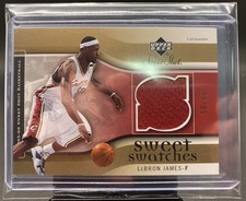 2005-06 Upper Deck Sweet Shot Sweet Swatches GOLD LeBron James #SW-LJ #’d 50/50