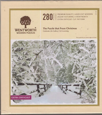 NOVO quebra-cabeça de madeira Wentworth FROZEN CHRISTMAS 280 peças SUPER- peças caprichosas difíceis - Imagem 1 de 3