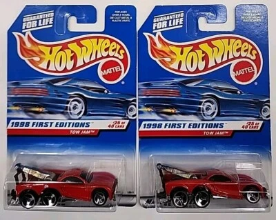 Hot Wheels Lot Of Two 1998 First Editions Tow Jam #25 of 40 - Image 1 of 2