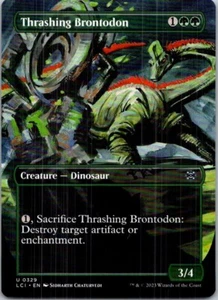 Magic The Gathering Thrashing Brontodon Borderless Lost Caverns of Ixalan Magic The Gathering Magic The Gathering - Imagen 1 de 1