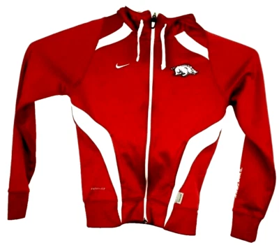Sudadera con capucha Arkansas Razorbacks Nike Therma-Fit cremallera para mujer XS Foto 1 de 4