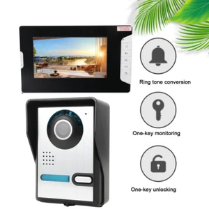 TÜRSPRECHANLAGE 7" Monitor mit KAMERA KLINGEL TÜRKLINGEL 2-FAMILIENHAUS DE - Bild 1 von 15