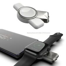 Portable USB & USB-C Magnetic Wireless Watch Charger For iWatch 2/3/SE/4/5/6/7 e