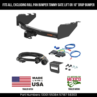 Enganche de remolque para GMC Sierra 1500 07-13 con cableado de 5 pines se adapta a parachoques normales curva Foto 1 de 4