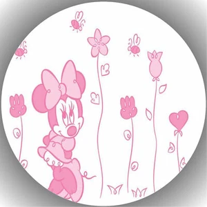 Colocador de tartas cumpleaños fiesta imagen de tartas fondant - oblea Minnie Mouse P9 - Imagen 1 de 1
