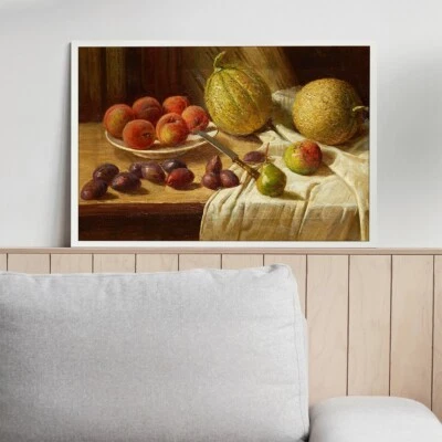 Still Life of Fruit Canvas Prints Painting Wall Art Home Decor Mural 1 Piece - Image 1 of 4