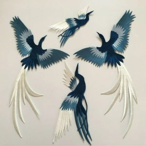 1 Set Phoenix Applique Birds Trimming Patch Embroidery Sewing Cheongsam DIY - Picture 1 of 11
