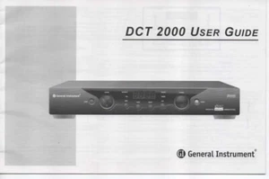 User Guide Owners Manual for General Instrument/Motorola DCT2000 Cable box - Picture 1 of 1