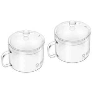 2 Pack Frühstücksschüsseln Mit Haferflocken Instant-Nudelschale Aus Glas Ramen - Bild 1 von 12