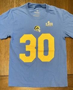 NFL Fanatics Super Bowl LIII Youth T-Shirt LA Rams Todd Gurley II #30 Size L - Picture 1 of 8