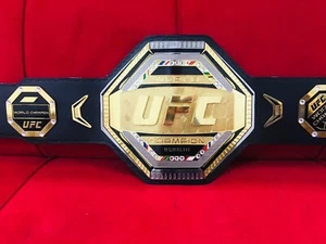 Cinturón título campeonato UFC 2mm dorado tamaño adulto réplica cinturón chapado en zinc - Imagen 1 de 4