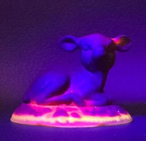 Boyd's Crystal Art Glass BINGO the DEAR #19 RUBY SATIN 5-20-87 Fawn Deer Red - Picture 1 of 5