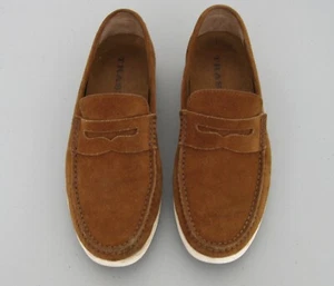 Trask Brown Suede Penny Loafer Men's Size 8.5 - Picture 1 of 6