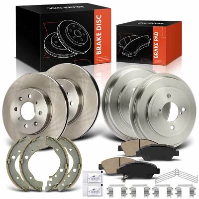 Rotores y pastillas de disco delanteros y tambores y zapatas traseras para Honda Fit 2015-2020 DOHC 1,5 L Foto 1 de 4