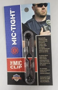 Best Police Radio Mic Clip by Mic+Tight CLEAR - Picture 1 of 4