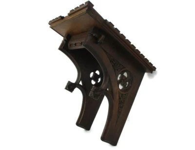 Mesa consola grande gótica antigua tallada a mano roble francés pared pasillo siglo XIX WOW Foto 1 de 4