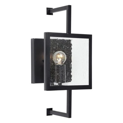 Aplique de pared Forte Lighting 5114-01 1 luz 15" de alto - negro Foto 1 de 3