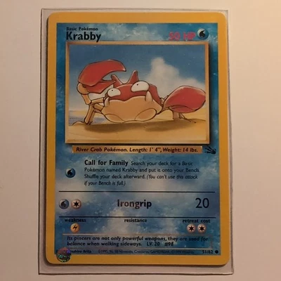 Krabby - Pokemon TCG Karte - Fossil - 51/62 - 1999 - English - Bild 1 von 2