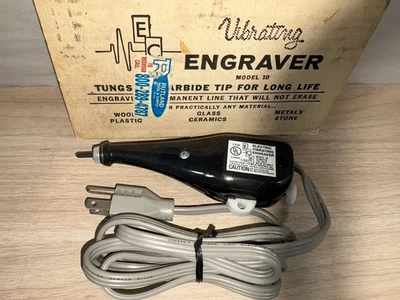 VTG ECE Electric Vibrating Engraver Model 10 w/Box & Manual,  Made In USA (G) - Image 1 of 4