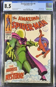 Amazing Spider-Man #66 - Marvel Comics 1968 CGC 8.5 Mysterio appearance. Green G - Imagen 1 de 2
