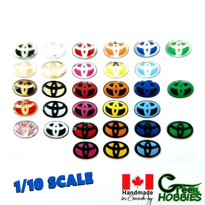 RC 1/10 TOYOTA Handcrafted Scale Emblem Badge Realistic Accessories Drift Body - Image 1 of 4