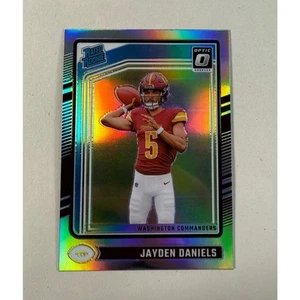 2024 Donruss Optic Jayden Daniels RC #248 Holo Prizm Rated Rookie Commanders - Foto 1 di 2