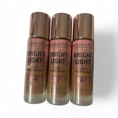 3X Revolution Bright Light Makeup 4-In-1 Face Glow Luminous Deep 0.77 oz - Image 1 of 3