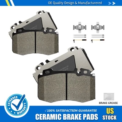 Front Ceramic Brake Pads Set For Mercedes-Benz C32 AMG CL600 CLK550 ML430 SLK350 - Image 1 of 4