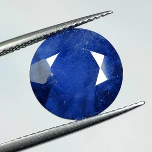 9.45 Ct Natural Blue Sapphire Round Cut - 8490 - Picture 1 of 2