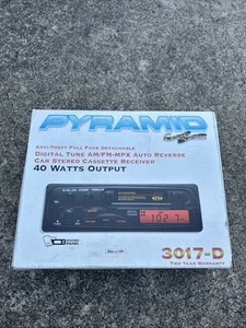 Pyramid Gold Series Digital Tune AM/FM-MPX Car Steep Cassette Receiver 3017-D - Picture 1 of 3