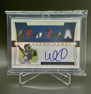 2021 Panini National Treasures William Contreras /25 Braves / Brewers Signature - Picture 1 of 3