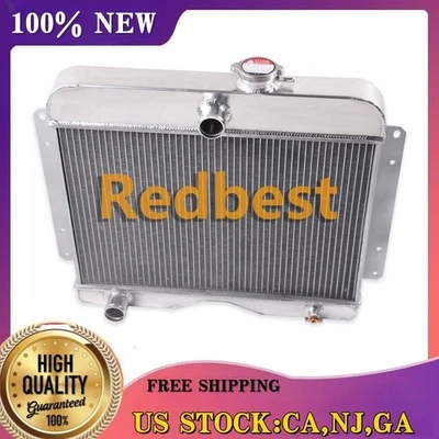 3Row 铝制散热器 适用于吉普威利斯 1949 - 1964/CJ3 CJ5 CJ6 DJ3 1950 - 1958 #4964 — 第 1/4 张图片