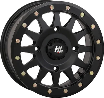 Roda Beadlock preta fosca 14x7 4/156 5+2 40mm Polaris RZR XP 4 1000 4x4 15 - Imagem 1 de 4