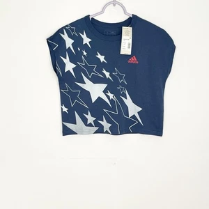 Camiseta corta Adidas para niñas talla grande - Imagen 1 de 6