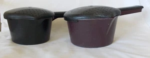 Pampered Chef Menge von zwei Micro-Cooker Dampfgarer Siebe Pflaume & Schwarz 1 Quart - Bild 1 von 9