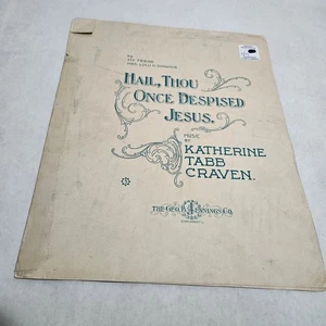Salve una vez a Jesús despreciado por Katherine Tabb Craven 1904 - Imagen 1 de 2